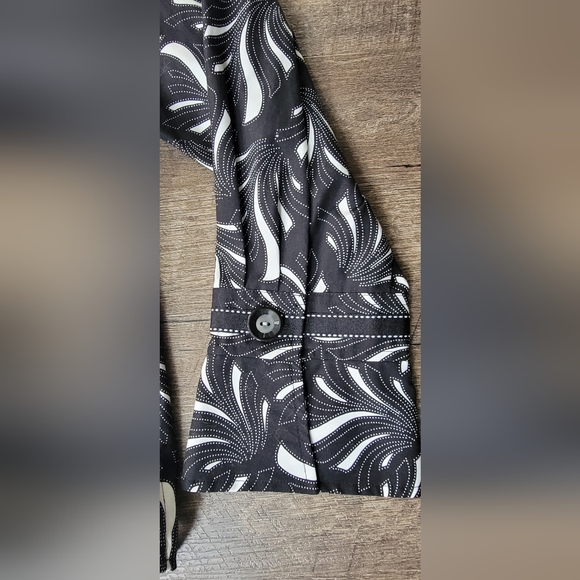 Pendleton Button Down Top Jacket Women's 16 Black & White Geometric 100% Cotton - Picture 10 of 13